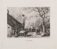 KG 07560
<br/>
De twaalf maanden: november
<br/>
<em>Wit, Izaak Jansz. de (1744-1809)</em>